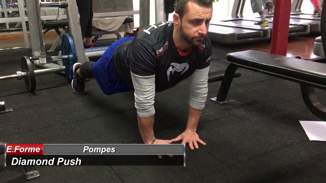 pompes diamond push