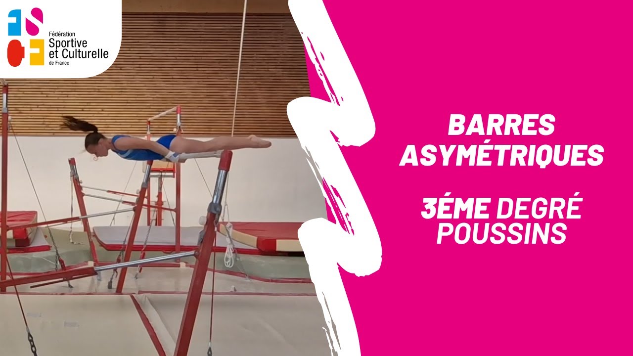 Gymnastique féminine : barres asymétriques 3éme degré poussins