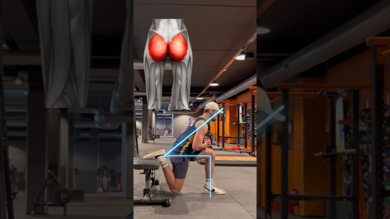 FENTE BULGARE ✅🔥🍑🍗#hipthrusttutorial #hiptrush #glut #leg #fessier #cuisse #quads #muscu #fitness