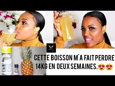 COMMENT BIEN PERDRE DU POIDS? 14 kg en 2 semaines MEILLEURE BOISSON pour maigrir rapidement(ANANAS)