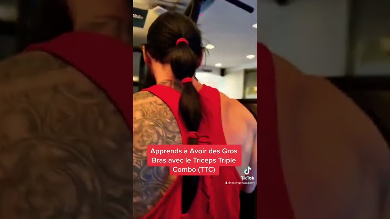 Comment avoir un gros bras avec le triple exercice triceps ? #davidmichigan #triceps #superserie