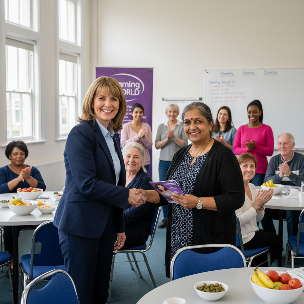 un député rend hommage au groupe slimming world local pour son engagement dans la lutte contre l'augmentation préoccupante de l'obésité dans la communauté.