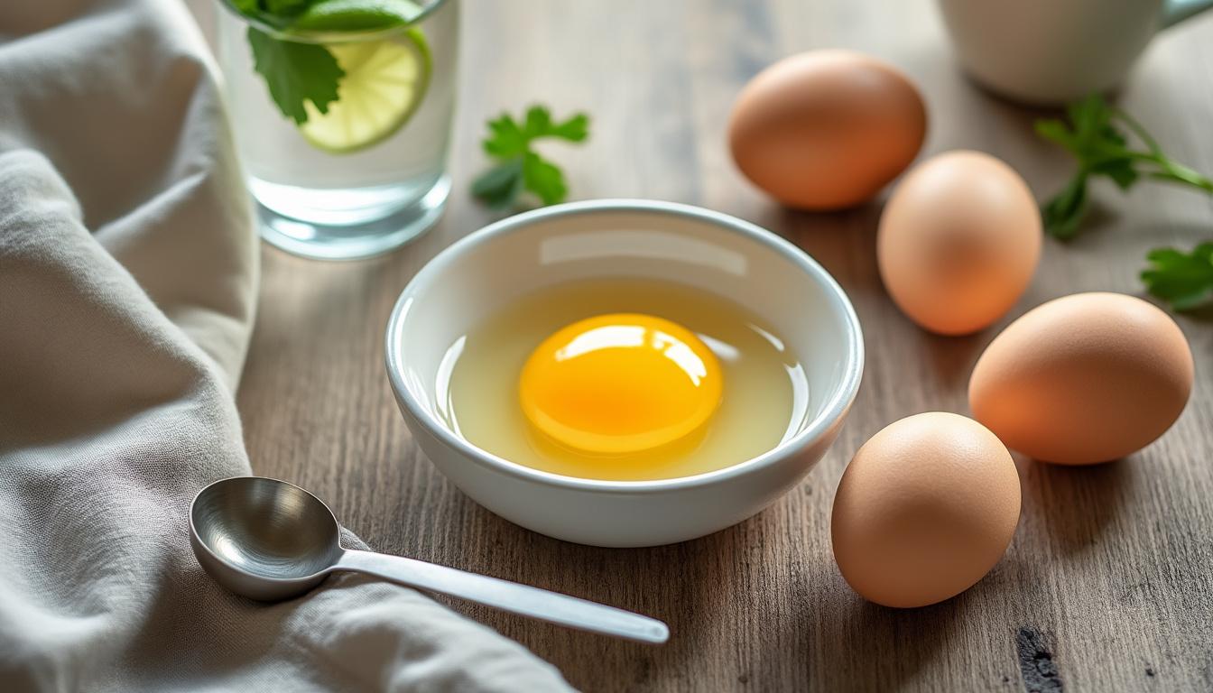 découvrez les bienfaits du blanc d'œuf, un aliment riche en protéines, idéal pour optimiser votre sèche et préserver votre masse musculaire.