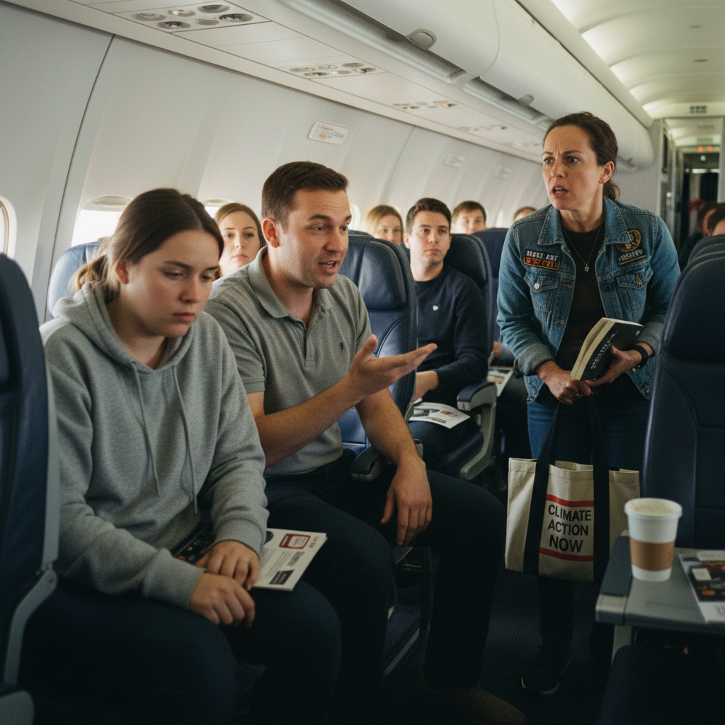 une militante exprime sa colère face aux passagers d'avion qui la complimentent sur sa minceur, soulevant un débat sur les compliments et le respect.